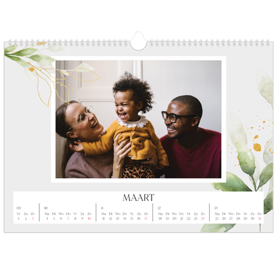 Fotokalender A3 — Bloemen splash [Maart]