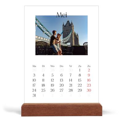 Bureaukalender met houten standaard  — Mijn reisverhaal - Londen [omslag]