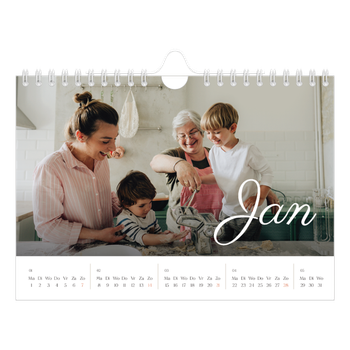 Fotokalender A5 — Handgeschreven maanden