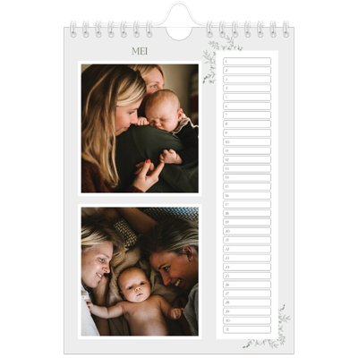 Fotokalender A5 — Hand gemaakte bloemen [Mei]