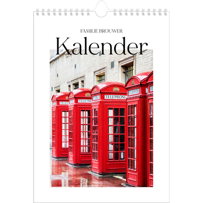 Fotokalender A4 (20 x 30 cm) — Mijn reisverhaal - Londen [omslag]