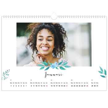 Fotokalender A3 — Bloemen illustraties