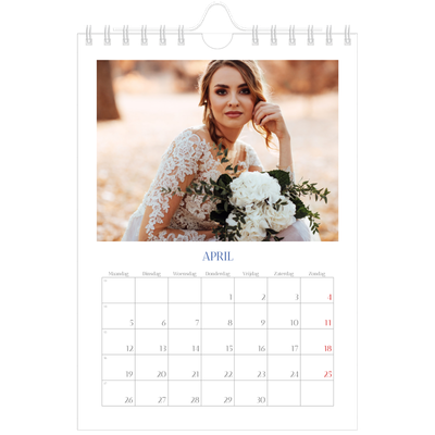 Fotokalender A5 — Kobalt klassieker [April]