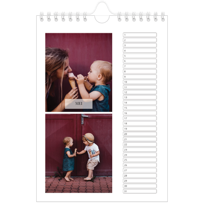 Fotokalender A5 — Klassieke kalender [Mei]