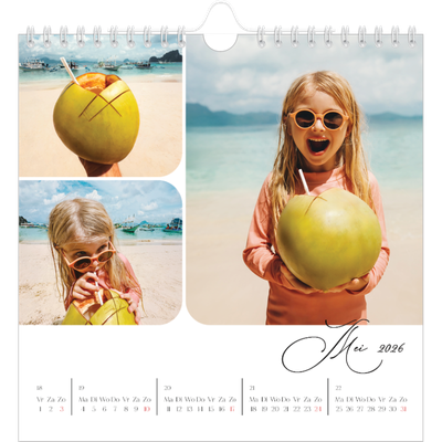 Jaarkalenders vierkant — Momentopnamen en schrift [omslag]