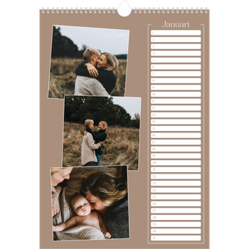 Fotokalender A3 — Gemaakte herinneringen
