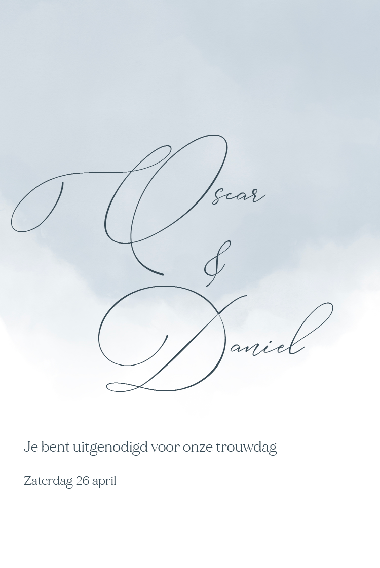 Uitnodigingen — Aquarel abstract