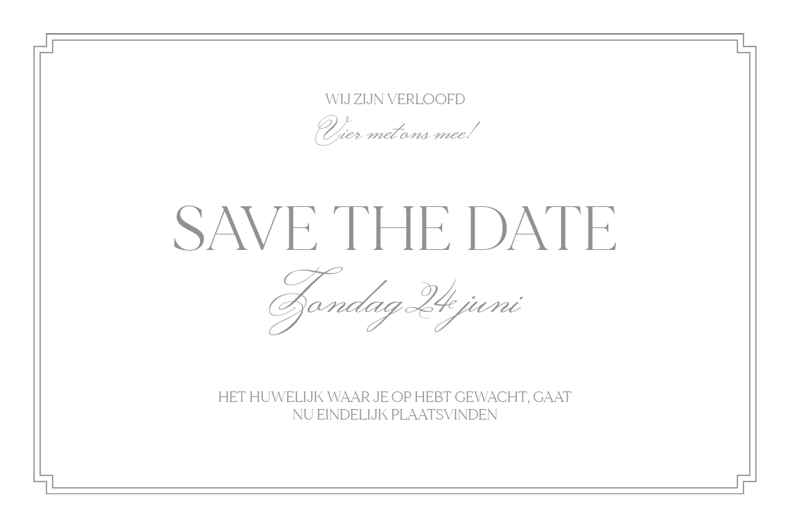 Save the date — Mooie typographie