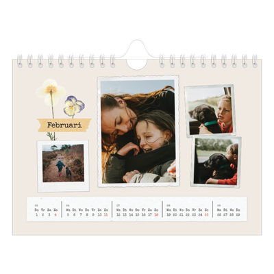 Fotokalender A5 — Vintage scrapbook [Februari]