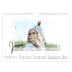 Fotokalender A4 — Transparante kaders [Januari]