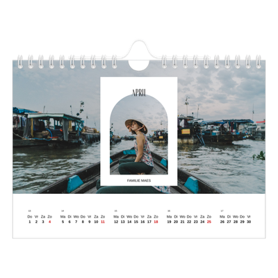 Fotokalender A5 — De open boog [April]