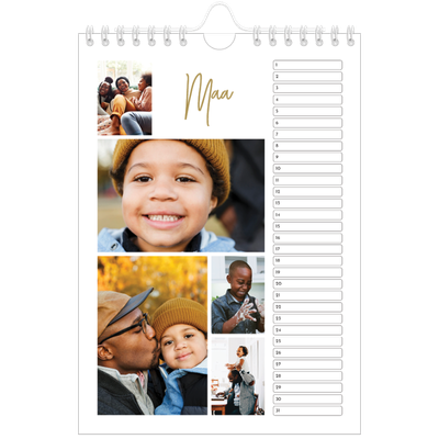 Fotokalender A5 — Handgeschreven [Maart]