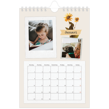 Fotokalender A5 — Vintage scrapbook