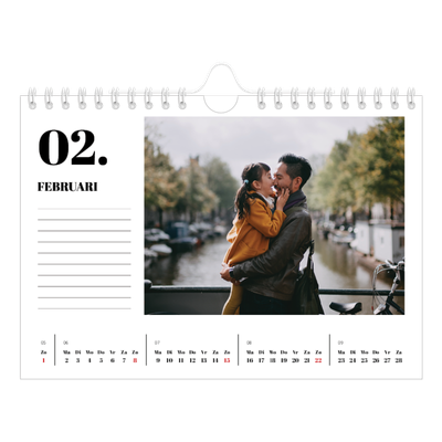 Fotokalender A5 — Serif en momenten [Februari]