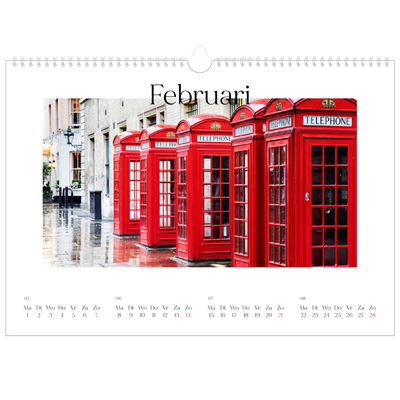 Fotokalender A3 — Mijn reisverhaal - Londen [Februari]
