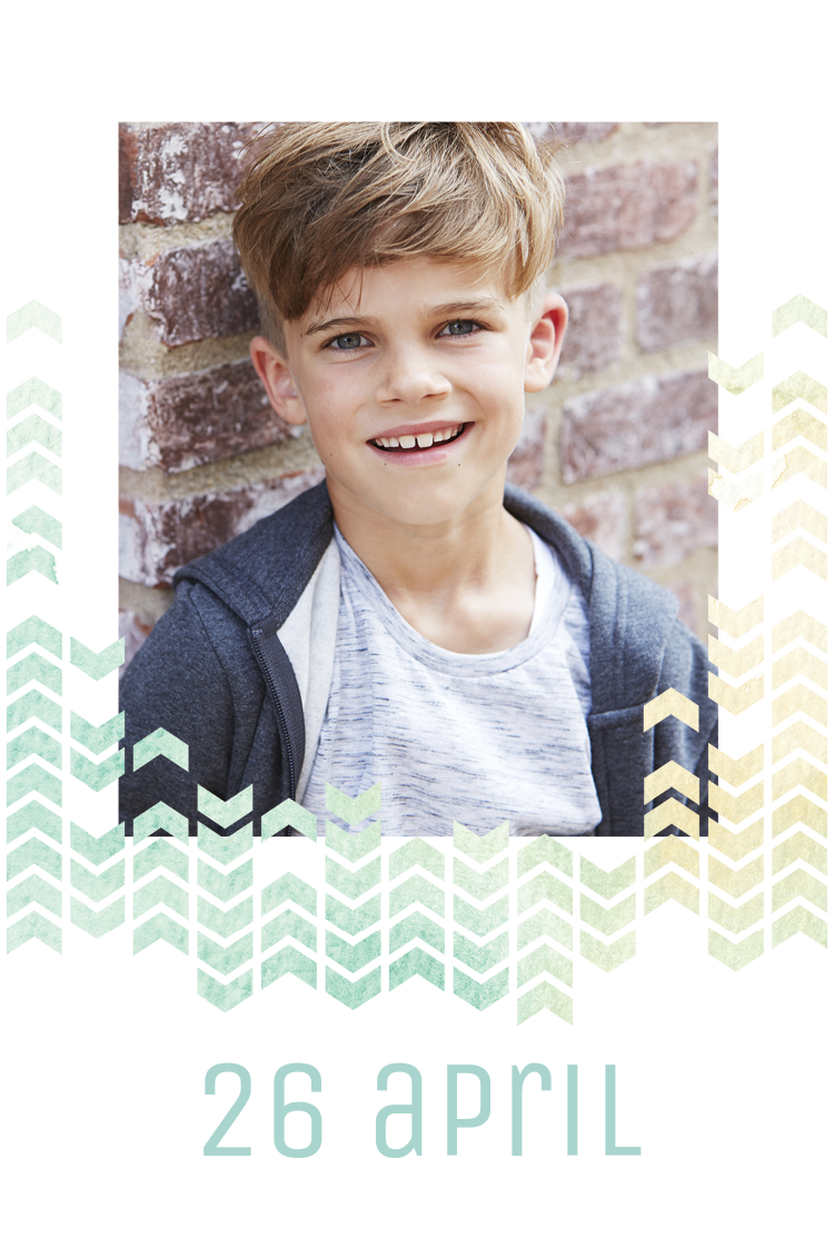 Bedankkaarten — Geometrische regen