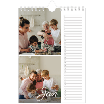 Fotokalender A5 — Handgeschreven maanden