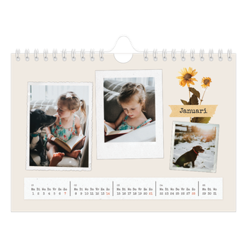 Fotokalender A5 — Vintage scrapbook