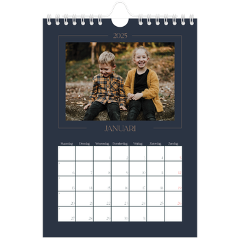 Fotokalender A5 — Pruisisch blauw