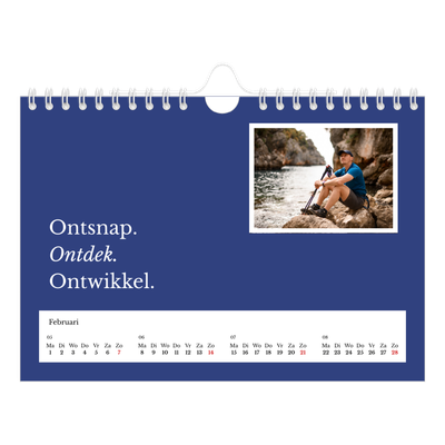Fotokalender A5 — Redactionele Aarde [Februari]