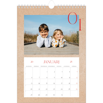 Fotokalender A4 — Rode stippen