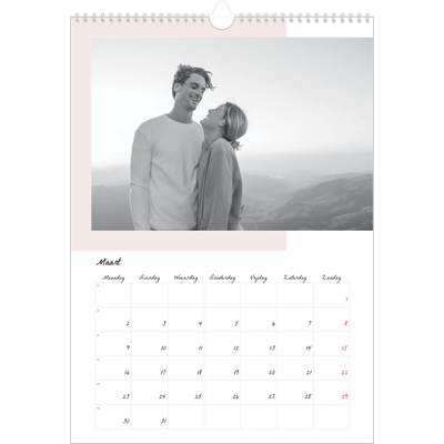 A3 Jaarkalender — Kleur frames [Maart]