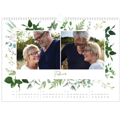 Fotokalender A3 — Klassieke bloemen [Februari]