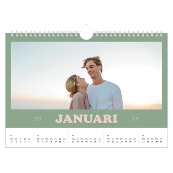 Fotokalender A4 — Retro stijl frames
