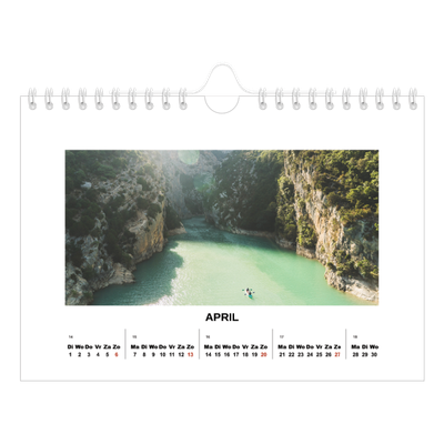 Fotokalender A5 — Eenvoudige foto [April]