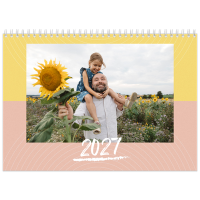 Fotokalender A4 Dubbel (30 x 40 cm) — Kleuren en patronen [omslag]
