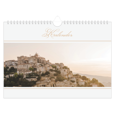 Fotokalender A4 — Gouden banner [omslag]