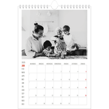 Fotokalender A4 — Rode highlights