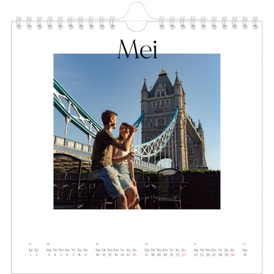Jaarkalenders vierkant — Mijn reisverhaal - Londen [Mei]