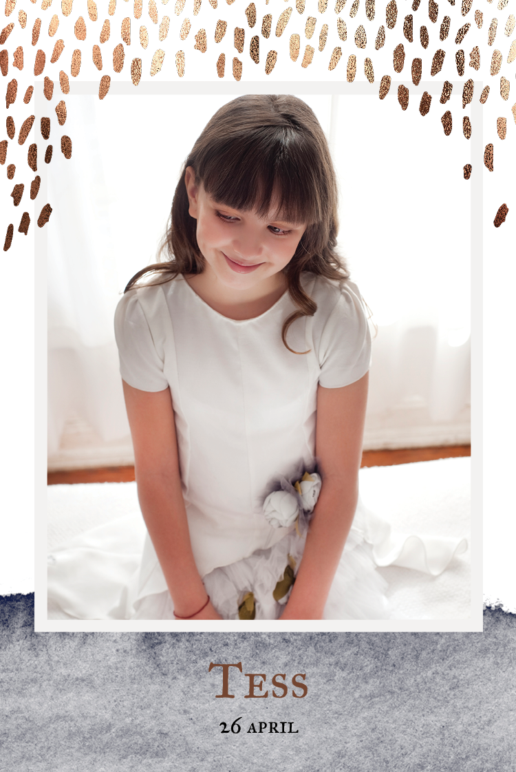 Bedankkaarten — Goudkleurige confetti