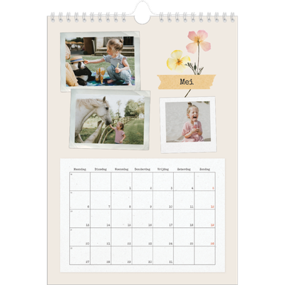 Fotokalender A4 (20 x 30 cm) — Vintage scrapbook [omslag]