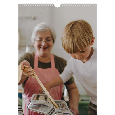 Verjaardagskalenders A3 — Handgeschreven maanden [omslag]