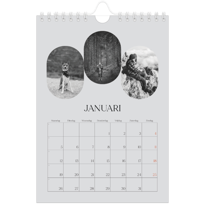 Fotokalender A5 — De open weg [Januari]