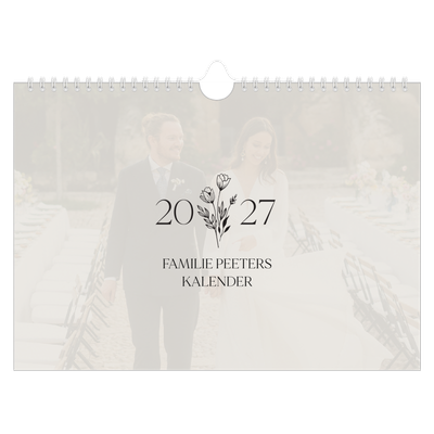 Fotokalender A4 — Initialen in bloei [omslag]