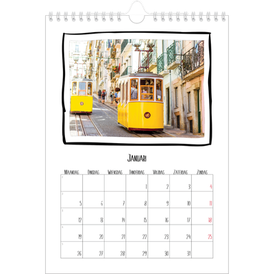 Fotokalender A4 (20 x 30 cm) — Plakboekmomenten [Januari]