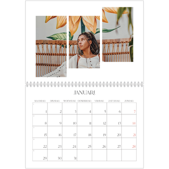 Fotokalender A4 Dubbel — Reismozaïeken