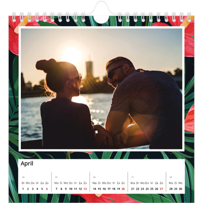 Jaarkalenders vierkant — Tropische planten [April]