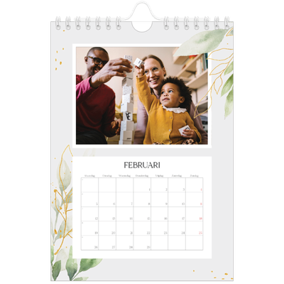Fotokalender A5 — Bloemen splash [Februari]