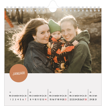 Fotokalender Vierkant — Fotosticker