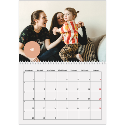 Fotokalender A4 Dubbel (30 x 40 cm) — Fotosticker [omslag]