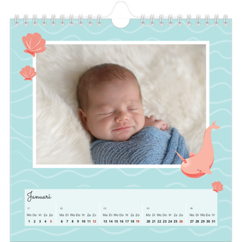 Fotokalender Vierkant — Schattige dieren