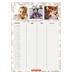 A3 Familieplanners — Rustiek - gezinsplanner 3 personen [Januari]