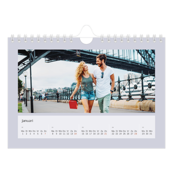 Fotokalender A5 — Kleurrijke kaders