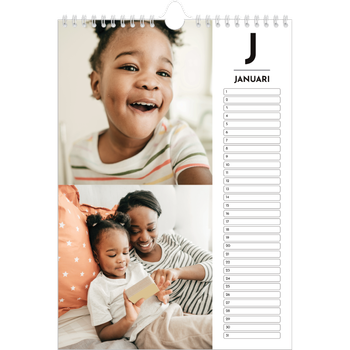 Fotokalender A4 — Schijnwerper effect