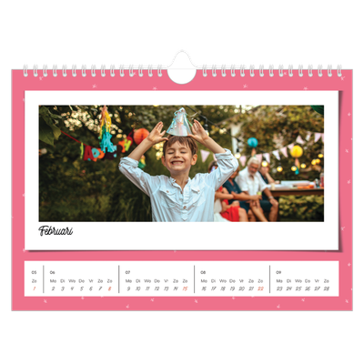 Fotokalender A4 — Snapshots in felle kleuren [Februari]