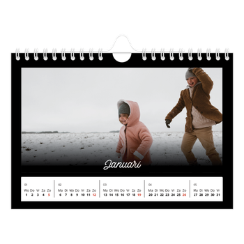 Fotokalender A5 — Zwart